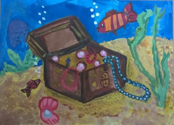 Коллаж морские сокровища