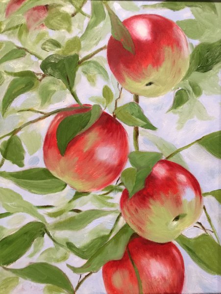 Художник Антонио Морано яблоня