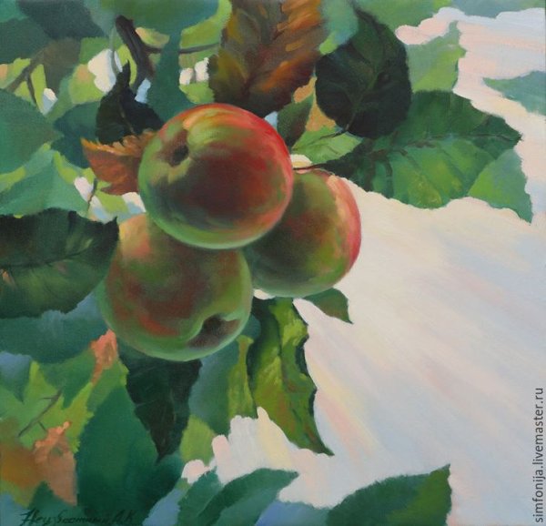 Васнецов ветка яблони