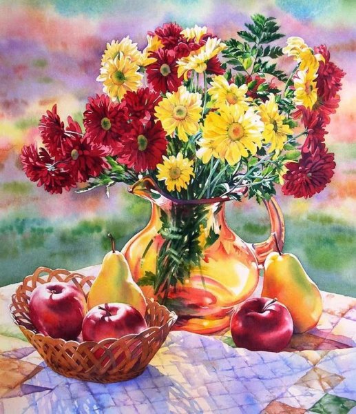 Натюрморт осенний букет