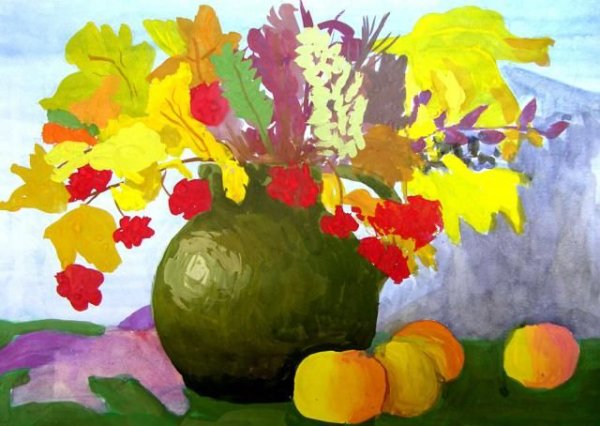 Рисунок на тему осенний букет