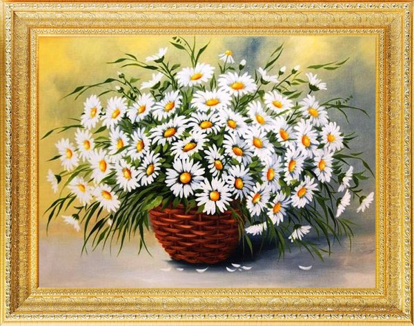 Букет ромашек рисунок