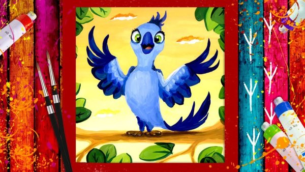 Рисунки гуашью мультики