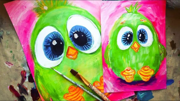 Идеи для рисунков гуашью мультяшки