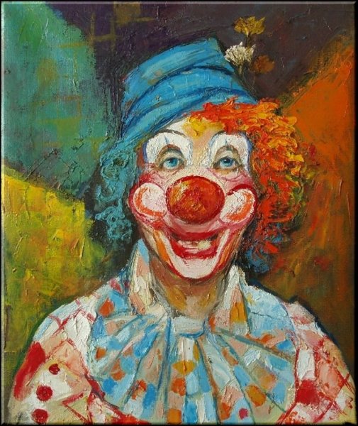 Клоун рисование с детьми