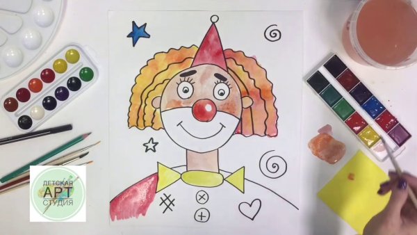 Клоун рисунок