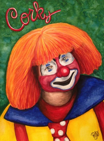 Рисование с детьми гуашью грустный клоун, веселый клоун