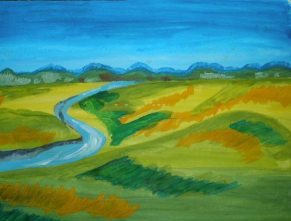 Пейзаж для детей 10 лет