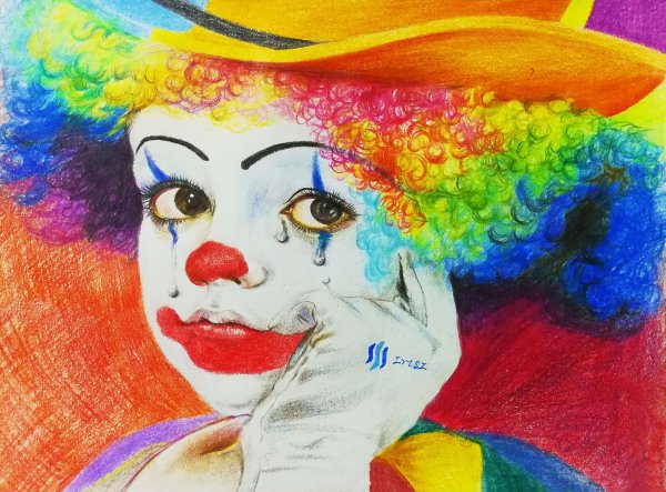 Клоун живопись детей