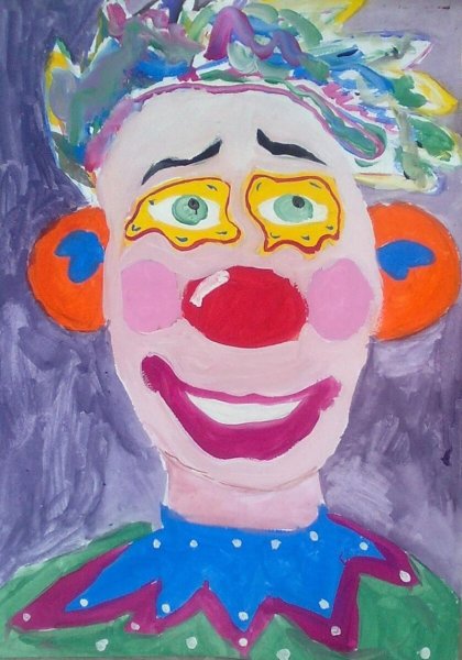 Клоунесса рисунок