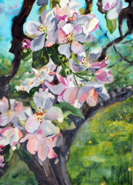 Марьевич картины яблоня цвету