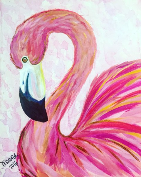 Абстрактный Фламинго