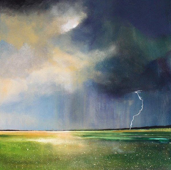 Гроза акварелью