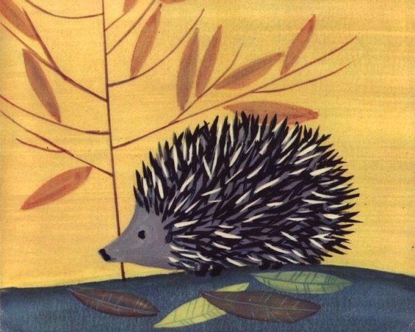 Рисуем ежика гуашью