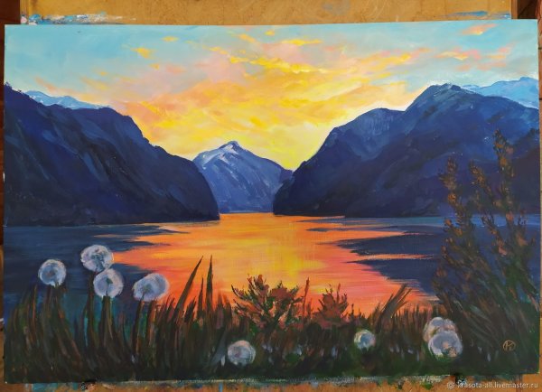 Живопись Алтай Телецкое озеро