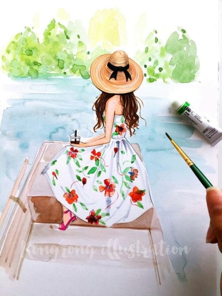 Утро в Париже Парижанка живопись