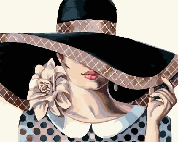 Девушка в шляпе картина маслом