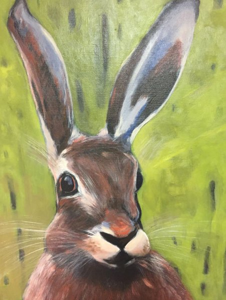 Животные гуашью