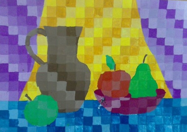 Натюрморт аппликация