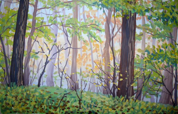 Лес гуашью