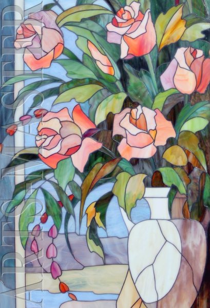 Витражи Тиффани натюрморт