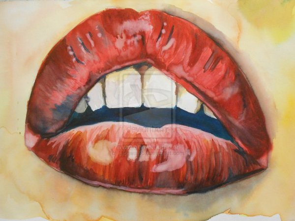 Губы рисунок