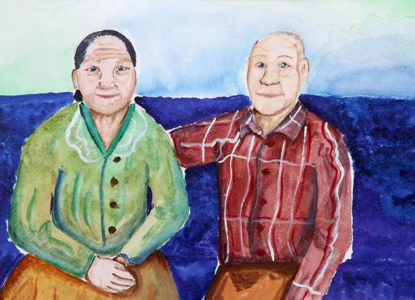 Портрет бабушки и дедушки