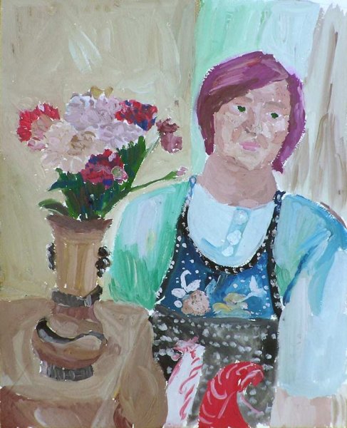 Портрет бабушки детский