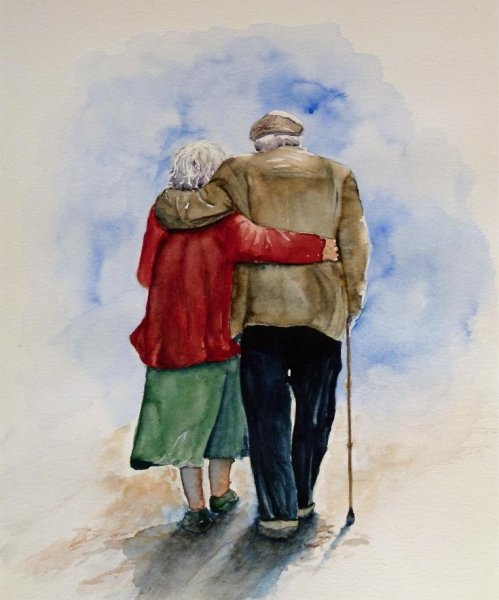 Картины пожилых людей