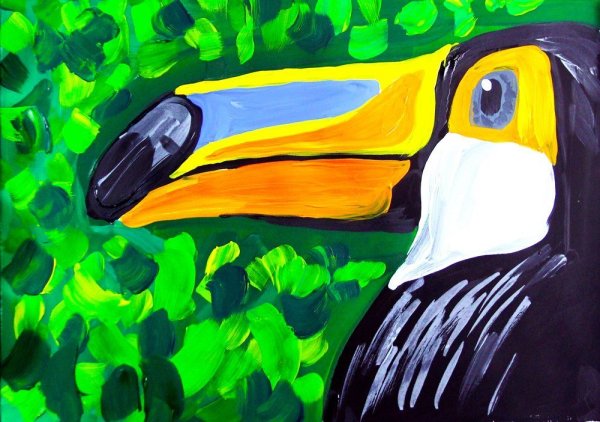 Рисунки гуашью для детей