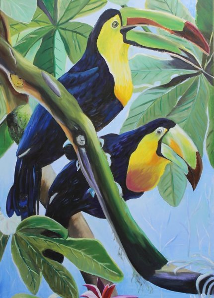 Гоген попугаи