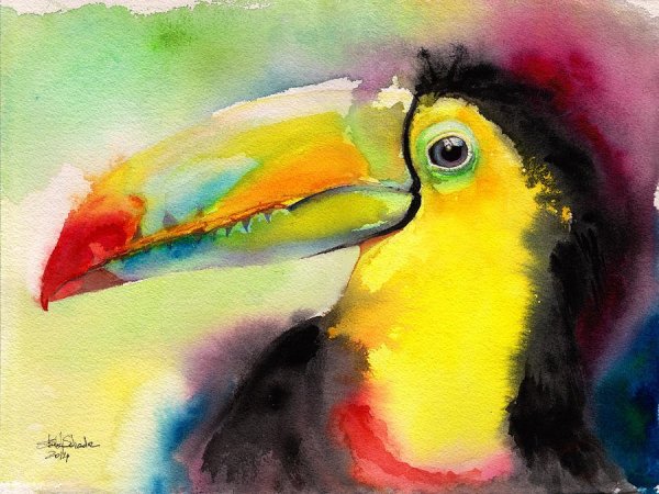 Тукан пуантилизм