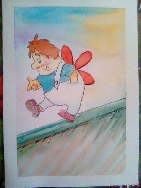 Малыш и Карлсон. Раскраска