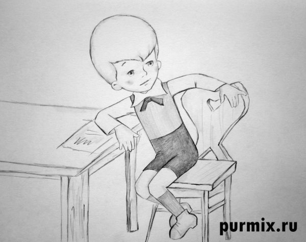 Рисунок детский Карлсон на конкурс