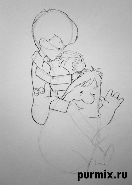 Раскраска банка варенья для Карлсона