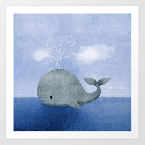 Рисунки детей гуашью киты