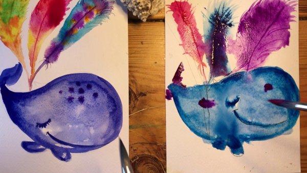 Кит рисунок