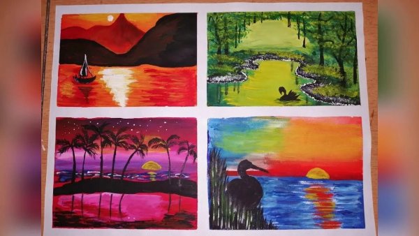 Лёгкие пезажи маркерами