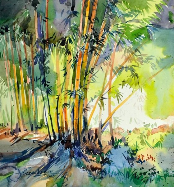 Бамбук пейзаж