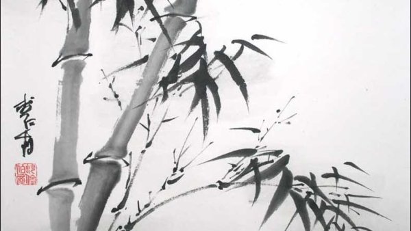 Суми-э японская живопись тушью Наоми Окамото