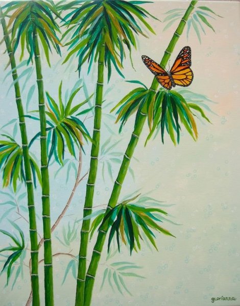 Картина бамбук