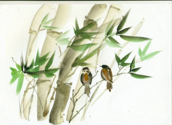 Китайская живопись тростник