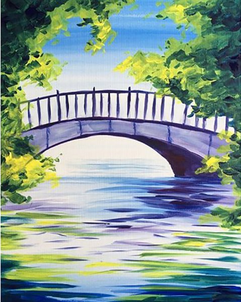 Мостик в живописи
