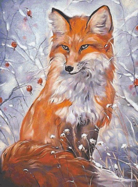 Ребекка художница Лис гуашь