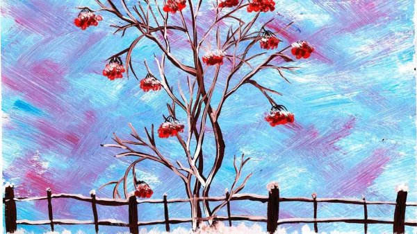 Картины зима правополушарное рисование