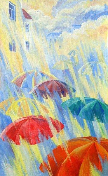 Зонтик для рисования дождика для детей