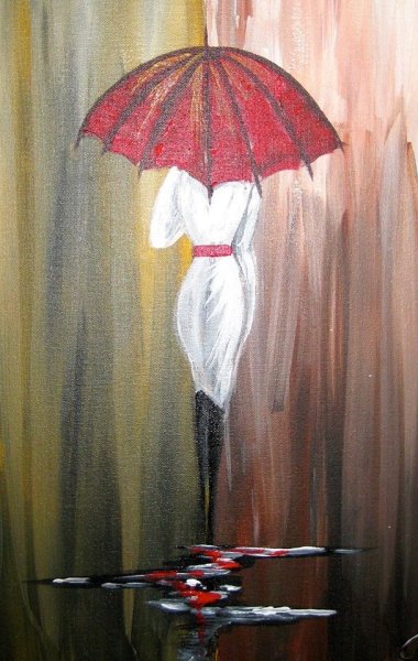 Картина зонтики