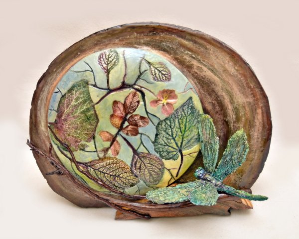 Панно на спиле дерева