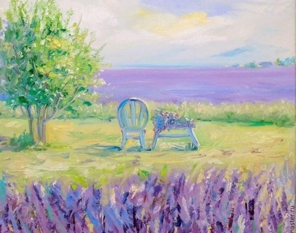 Пейзаж в пастельных тонах