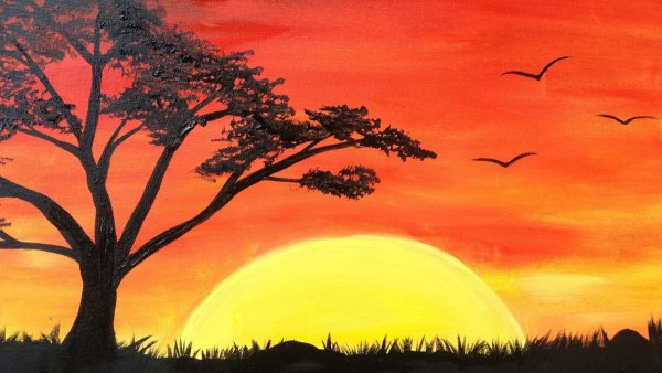 Пейзажи для срисовки